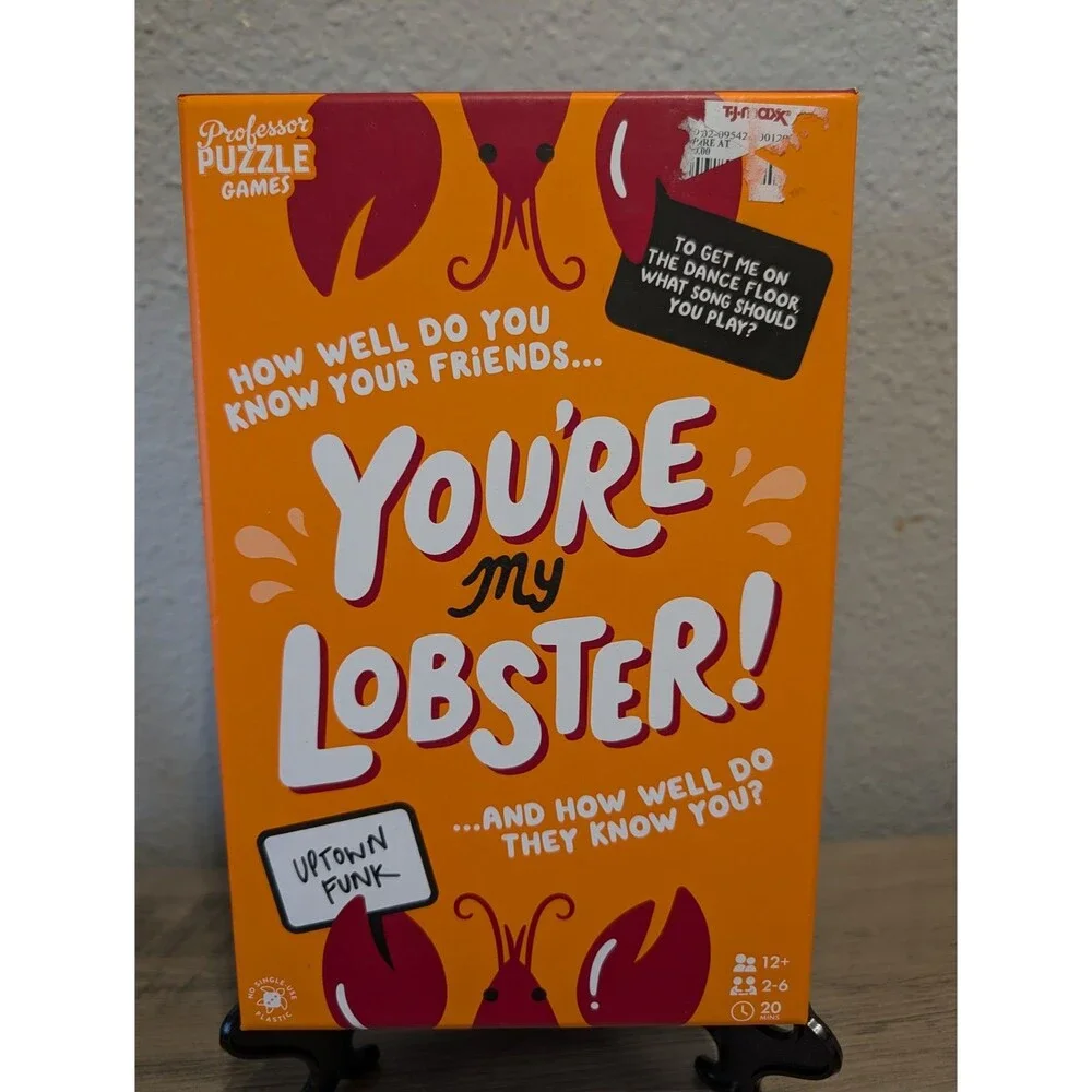 Professor Puzzle You're My Lobster Party Game Ages 12+ 2-6 Players 2023